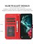 Samsung Galaxy S22 Ultra 5g Anti-Çizelge Anti-Çizelge Telefon Kılıfı Çapraz Doku Damla Damla Dereceli Deri Stand Cüzdan Telefon Kapak-Kırmızı (Yurt Dışından) 2