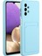 Samsung Galaxy A32 4g-Baby Mavi Için Kart Tutucu Kapağı ile Damla Dayanıklı Yumuşak Tpu Telefon Kılıfı (Yurt Dışından) 1