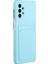 Samsung Galaxy A32 4g-Baby Mavi Için Kart Tutucu Kapağı ile Damla Dayanıklı Yumuşak Tpu Telefon Kılıfı (Yurt Dışından) 4