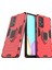 Samsung Galaxy A52 4G/5G/A52S 5g Serin Koruma Pc+Tpu Hibrid Telefon Kılıfı Kickstand-Red ile Shock Anti-Shock Telefon Kapağı (Yurt Dışından) 2