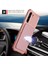 Samsung Galaxy S21 Fe Kickstand Pu Deri Kaplamalı Tpu Protector Kapağı Kart Tutucu Dahili Manyetik Sheet Pink (Yurt Dışından) 5