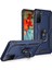 Samsung Galaxy S21 Fe-Mavisi Için Finger Ring Kickstand ile Fall Anti-Fone Hibrid Pc+Tpu+Metal Kılıf Kapağı (Yurt Dışından) 1