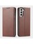 Samsung Galaxy S21 Fe-Coffee Için Otomatik Emilmiş Folio Stand Tasarım Deri Cüzdan Telefon Kılıfı (Yurt Dışından) 1