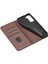Samsung Galaxy S21 Fe-Coffee Için Otomatik Emilmiş Folio Stand Tasarım Deri Cüzdan Telefon Kılıfı (Yurt Dışından) 3