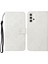 Samsung Galaxy A32 5G/M32 5g Mıknatıs Telek Strap-White ile Baskılı Çiçek Cüzdan Deri Kılıf (Yurt Dışından) 1