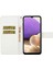 Samsung Galaxy A32 5G/M32 5g Mıknatıs Telek Strap-White ile Baskılı Çiçek Cüzdan Deri Kılıf (Yurt Dışından) 5