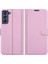 Cüzdan Tasarım Litchi Doku Deri Telefon Kılıfı Samsung Galaxy S21 Fe-Pink Stand ile Foli Flip Kapak (Yurt Dışından) 1