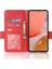 Litchi Doku Dokuna Dayanıklı Telefon Kılıfı Pu Deri Folyo Flip Cüzdan Kapağı Samsung Galaxy A53 5g-Kırmızı (Yurt Dışından) 4