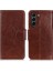 Nappa Doku Samsung Galaxy S21 Fe-Brown Için Deri Deri Cüzdan Kılıfı (Yurt Dışından) 1
