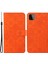 Baskılı Çiçek Cüzdanı Deri Koruyucu Kasa Mıknatıs Toka Kapak Samsung Galaxy A22 5g (Ab Versiyonu) -Orange (Yurt Dışından) 1