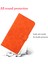 Baskılı Çiçek Cüzdanı Deri Koruyucu Kasa Mıknatıs Toka Kapak Samsung Galaxy A22 5g (Ab Versiyonu) -Orange (Yurt Dışından) 3