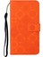 Baskılı Çiçek Cüzdanı Deri Koruyucu Kasa Mıknatıs Toka Kapak Samsung Galaxy A22 5g (Ab Versiyonu) -Orange (Yurt Dışından) 4