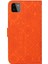 Baskılı Çiçek Cüzdanı Deri Koruyucu Kasa Mıknatıs Toka Kapak Samsung Galaxy A22 5g (Ab Versiyonu) -Orange (Yurt Dışından) 5
