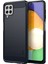 Samsung Galaxy A22 4g (Ab Versiyonu) Için Fırçalı Karbon Fiber Tasarımı Esnek Iyi Korunmuş Tpu Kapak Kılıfı-Blue (Yurt Dışından) 1