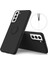 Sıvı Silikon Yüzük Kickstand Tasarım Telefon Koruyucu Kabuk Samsung Galaxy S21+5G-BLACK Için Kayış (Yurt Dışından) 1