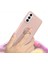 Sıvı Silikon Yüzük Kickstand Tasarım Telefon Koruyucu Kabuk Samsung Galaxy S21+5G-BLACK Için Kayış (Yurt Dışından) 5