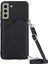 Tpu Skin Touch Hisset Stand Kabuk Kartı Tutucu Samsung Galaxy S21 Fe-Black Için (Yurt Dışından) 1