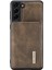 Samsung Galaxy S22 Için 5g Destek Kablosuz Şarj Çıkarılabilir 2-1 Direk Cüzdan Manyetik Telefon Case-Coffee (Yurt Dışından) 2