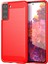 1.8mm Ultra Ince Yumuşak Tpu Kılıfı Isı Disipasyonu Samsung Galaxy S21+5G-KIRMIZI Için Fırçalanmış Yüzeye Sahip Telefon Kapağı (Yurt Dışından) 1
