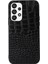 Samsung Galaxy A33 Için 5g Timsah Doku Orijinal Cowhide Deri Kaplama Damla Geçirmez Hibrid Pc+Tpu Case-Black (Yurt Dışından) 1