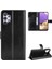 Çılgın At Deri Deri Telefon Cüzdan Stand Kapak Kabuğu Samsung Galaxy A32 5G/M32 5g-Black (Yurt Dışından) 1