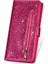 Flash Powder Fermuar Cep Cüzdan Samsung Galaxy S21 Ultra 5g-Rose Için Kayışlı Deri Telefon Kasası (Yurt Dışından) 4