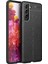 Esnek Tpu Litchi Doku Cep Telefonu Samsung Galaxy S21 Fe-Black Için Geri Kılıf Kapağı (Yurt Dışından) 1