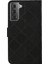 Samsung Galaxy S21 Fe-Black Için Kayış ile Baskılı Çiçek Mıknatıs Toka Deri Koruyucu Kılıf (Yurt Dışından) 3