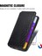 Samsung Galaxy A22 4g (Ab Versiyonu) Için Otomatik Emici Eşkenar Deri Telefon Kapağı Kasası (Ab Versiyonu) -Black (Yurt Dışından) 5