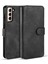 Samsung Galaxy S21+5G Stand Cover-Black Için Retro Stil Deri Koruyucu Kılıf (Yurt Dışından) 1