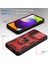 Slayt Kamera Kapağı Tasarım Hibrit Telefon Vaka Kickstand Shell Samsung Galaxy A52S 5G/A52 4g/5g-Kırmızı (Yurt Dışından) 5