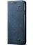Kot Kumaş Doku Deri Telefon Kasası Cüzdan Standı Samsung Galaxy A22 5g (Ab Versiyonu) -Blue (Yurt Dışından) 3