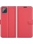Cüzdan Tasarım Litchi Doku Deri Telefon Kılıfı Samsung Galaxy A22 4g (Ab Versiyonu) -Red (Yurt Dışından) 1