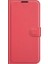 Cüzdan Tasarım Litchi Doku Deri Telefon Kılıfı Samsung Galaxy A22 4g (Ab Versiyonu) -Red (Yurt Dışından) 2