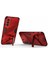Samsung Galaxy S21 Fe-Red Için Kickstand ile Kickstand ile Anti-Cratch Pc+Tpu Hybrıd Telefon Geri Dikkat Vaka Şok Geçirmez Kapak (Yurt Dışından) 3