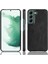Samsung Galaxy S22 Için 5g Pu Deri Kaplama Litchi Doku Anti-Fall Sabit Pc Telefon Vaka-Black (Yurt Dışından) 1
