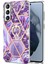 Samsung Galaxy S21 FE/S21 Fan Edition-Dark Purple Için Imd Iml Kaplama Mermer Desen Tpu Kılıf (2.0mm) (Yurt Dışından) 2