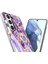 Samsung Galaxy S21 FE/S21 Fan Edition-Dark Purple Için Imd Iml Kaplama Mermer Desen Tpu Kılıf (2.0mm) (Yurt Dışından) 3