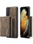 Samsung Galaxy S21 Fe-Coffee Için Kickstand ile Çıkarılabilir 2 Aradan 2 Arada Tasarım Deri Kaplamalı Tpu+Pc Kapı (Yurt Dışından) 1