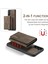 Samsung Galaxy S21 Fe-Coffee Için Kickstand ile Çıkarılabilir 2 Aradan 2 Arada Tasarım Deri Kaplamalı Tpu+Pc Kapı (Yurt Dışından) 5
