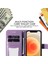 Samsung Galaxy S21 Fe-Purple Için Pu Deri Izin Çiçekler Desen Cüzdan Telefon Kılıfı (Yurt Dışından) 4