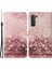 Pu Deri Cüzdan Kasa Deseni Baskı Folio Flip Katlanabilir Stant Telefon Kapağı Samsung Galaxy S22 5g-Rose Altın (Yurt Dışından) 1