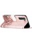 Pu Deri Cüzdan Kasa Deseni Baskı Folio Flip Katlanabilir Stant Telefon Kapağı Samsung Galaxy S22 5g-Rose Altın (Yurt Dışından) 2