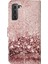 Pu Deri Cüzdan Kasa Deseni Baskı Folio Flip Katlanabilir Stant Telefon Kapağı Samsung Galaxy S22 5g-Rose Altın (Yurt Dışından) 4