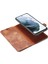Samsung Galaxy S21 Fe Söndürülebilir 2'si Bölünmüş Deri Cüzdan Kılıfı Stand Folio Manyetik Telefon Kapak-Kahverengi (Yurt Dışından) 5