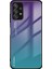 Gradyan Renk Cam Arka Panel+Tpu Çerçeve Samsung Galaxy A32 4g (Ab Versiyonu) Için Hibrit Kılıf Kabuğu-Porple/mavi (Yurt Dışından) 1