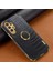 Samsung Galaxy A32 5G/M32 5g Timsah Doku Pu Deri Kaplamalı Tpu Kasası 6d Elektrküze Kickstand Cover-Black (Yurt Dışından) 2