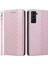 Samsung Galaxy S21 Fe 5g Baskılı Desen Güçlü Manyetik Kapanma Telefon Kılıfı Şok Geçirmez Flip Pu Deri Cüzdan Stand Kapağı El Strap-Rose Altın (Yurt Dışından) 1