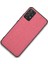 Samsung Galaxy A33 5g Için Fingerprint Anti-Sweat Birleştirme Bez Doku Pu Deri Kaplama Telefon Kapağı Hibrit Tpu+Pc Case-Pınk (Yurt Dışından) 1