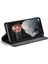 Samsung Galaxy A72 4g/5g Damla Kanıtı Retro Mat Deri Deri Cüzdan Flip Stand Kapağı Rfıd Blowantıce Manyetik Kapatma Kabuk Black (Yurt Dışından) 3